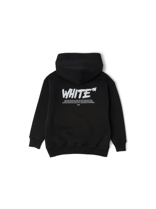 Felpa, unisex, logata. OFF WHITE | FLE00200001